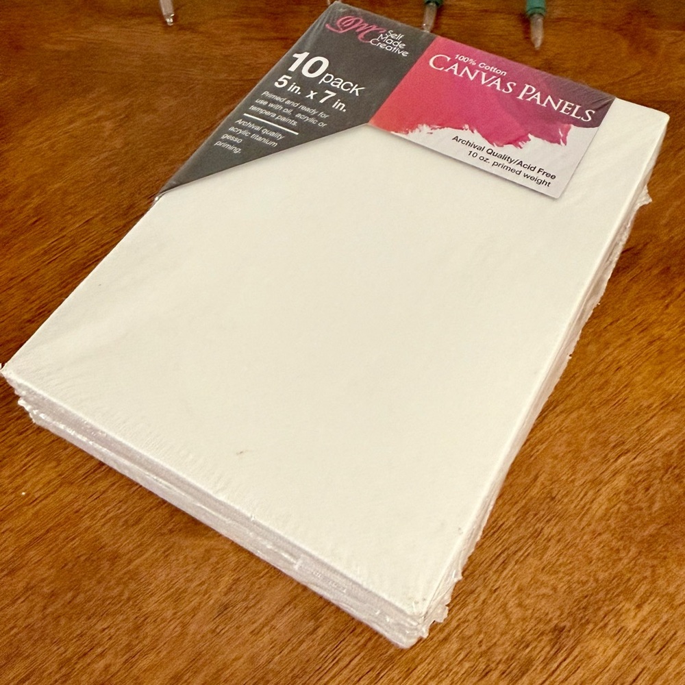White Canvas Panels 10 Pack - Picture 3 of 9